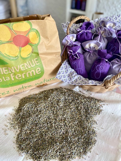 Lavendelsäckchen mit Lavendel aus der Provence