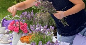 sommerliche tischdeko lavendel: sommerliche lavendel tischdeko