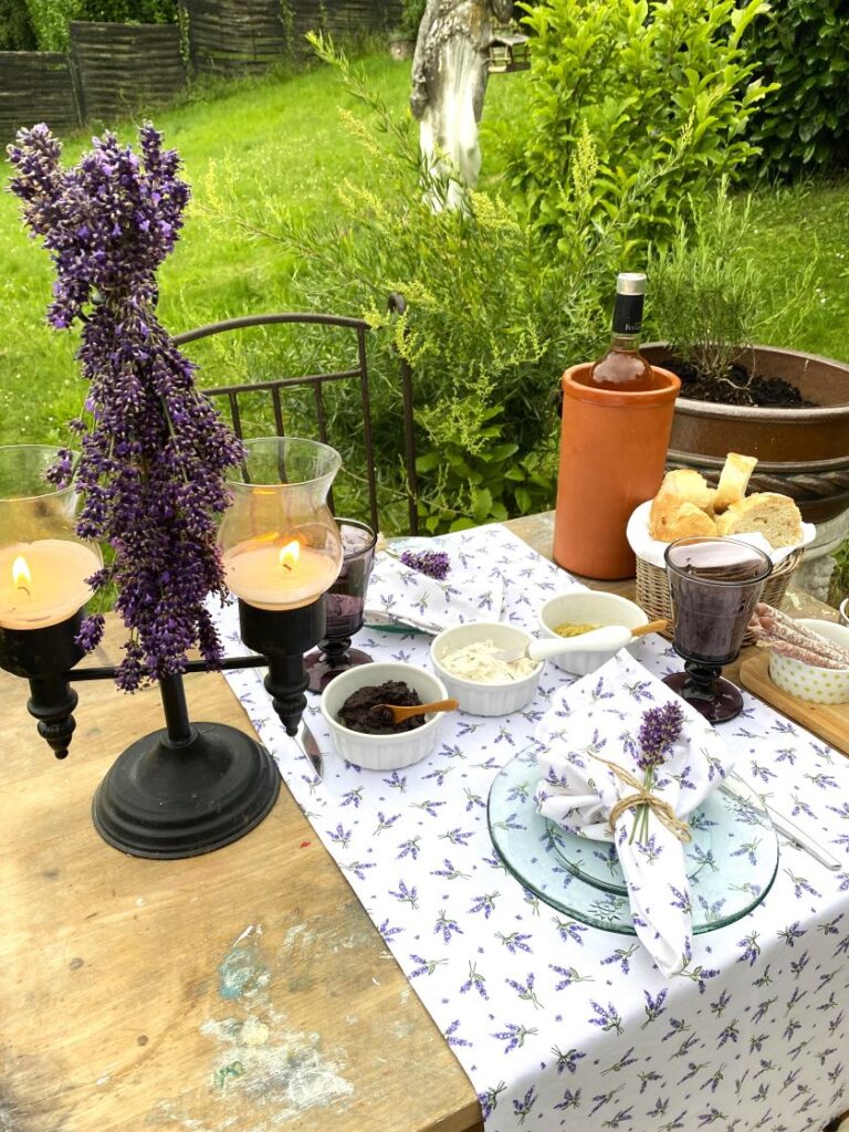 Lavendel Tischdeko: rustikale tischdeko lavendel