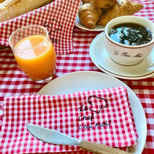 stoffservietten kariert Bistro