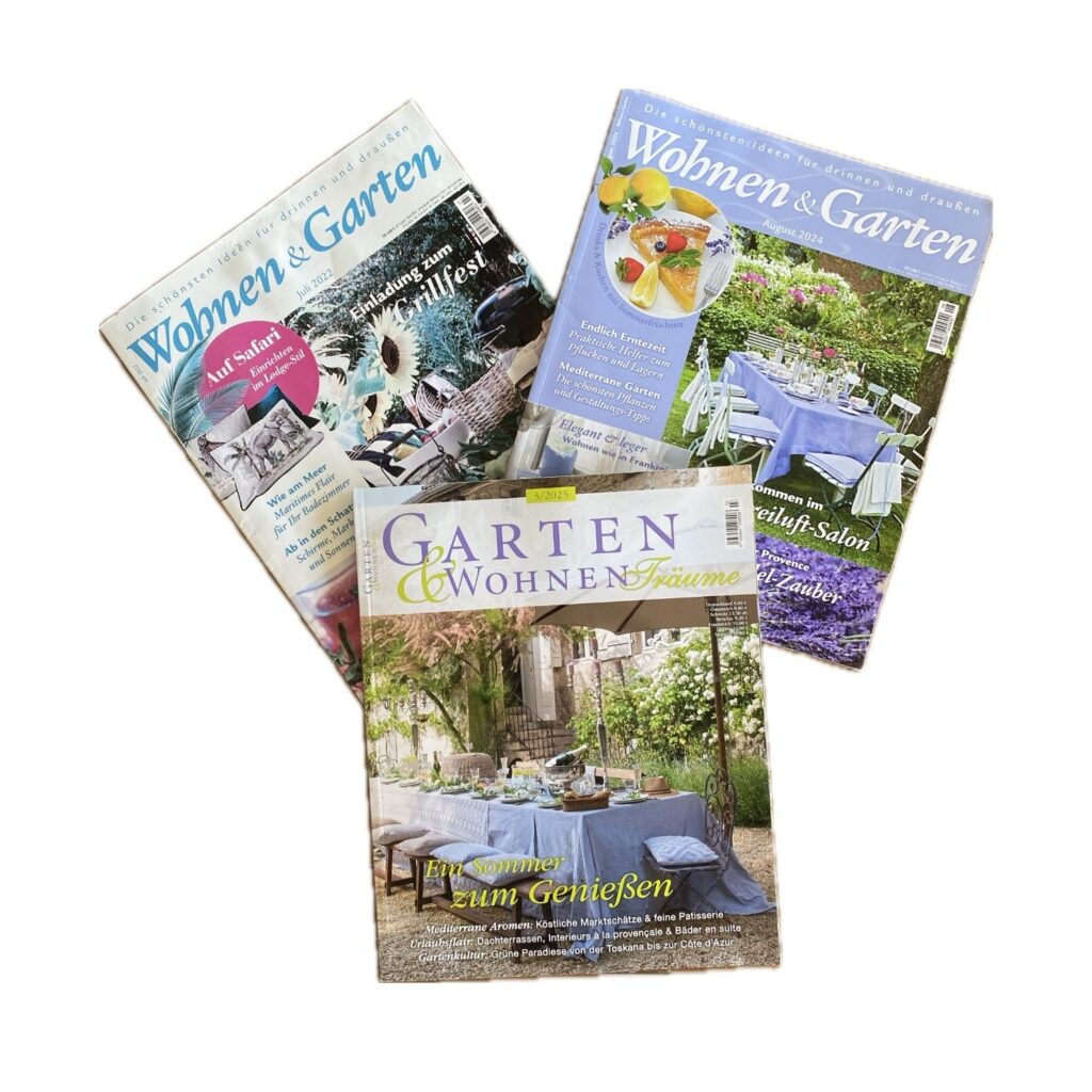 Wohnen und Garten unsere Produkte in der Presse
